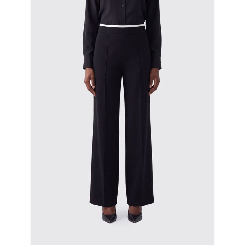 Liu Jo Women Wide-Leg Viscose-Blend Knit Trousers Liu Jo With Elasticated Waist